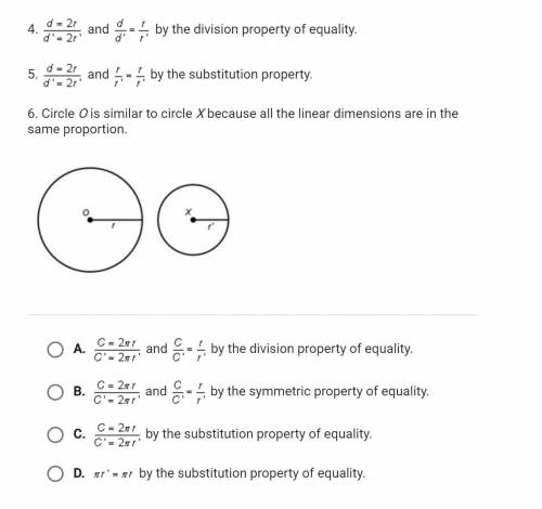 George is given two circles, Circle O and circle X, as shown. If he wants to prove that the two cir