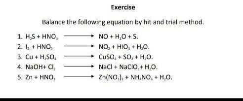 Someone tell me how to balance the equation by hit and trial method...