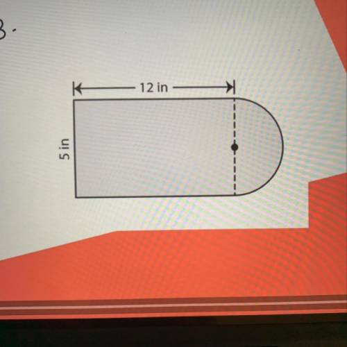 What is the area of the figure shown in the picture?