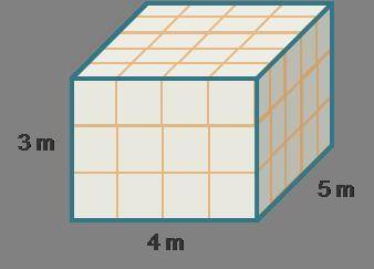 The length of the prism is m.

The width of the prism is m.
The height of the prism is m.
The pris