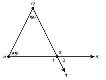 In the figure, m and n are rays. Which statements are true? Select each correct answer.

m∠3=120°