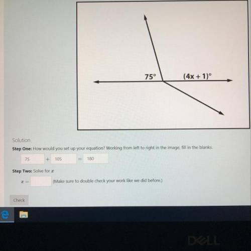 Can you solve for x?