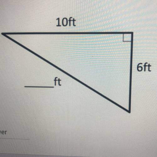 Find the length of the missing side of the triangle shown below. Round

to the nearest tenth, if n