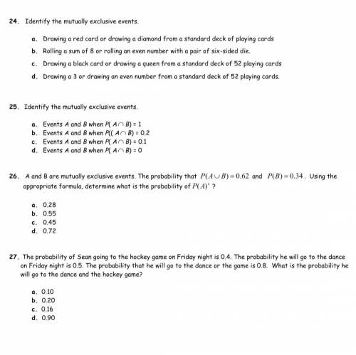 PLEASE HELP IF YOU’RE GOOD WITH PROBABILITY IN MATH 30
