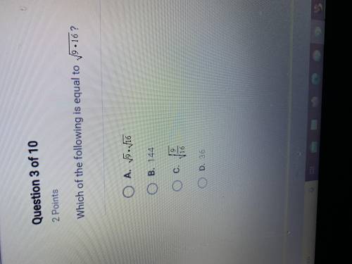 Which of the following is equal to √9•16