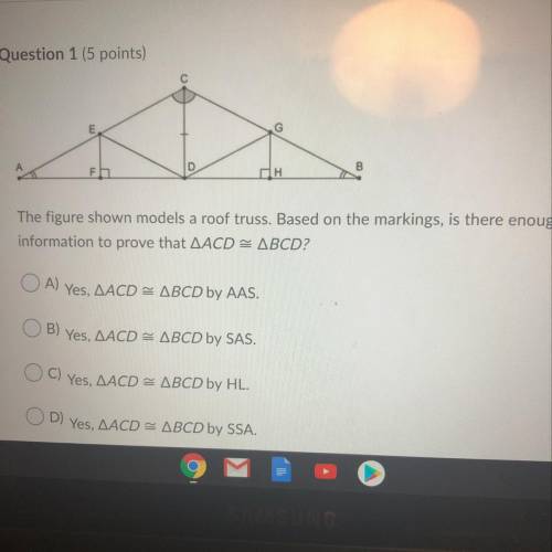 The figure shown models a roof truss. Based on the markings, is there enough
 

information to prov