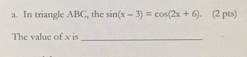 What is the value of “x”?