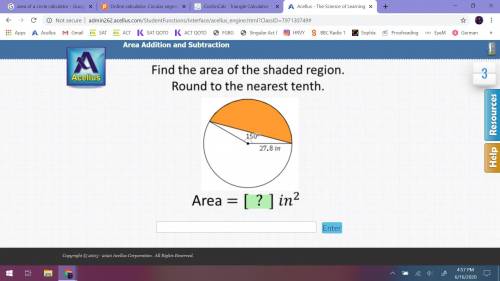 Find the area of the shaded region, steps are appreciated! Thanks!