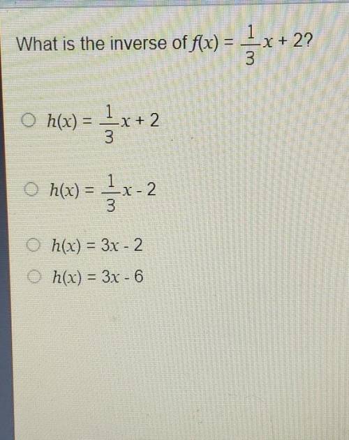 What is the inverse of f(x) =1/3x +3