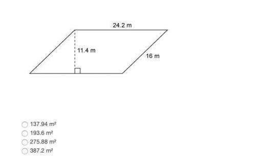 QUESTION 4 What is the area of the trapezoid?
