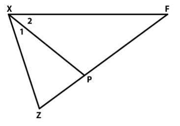 An angle is bisected by a segment forming two new angles, ∠1 and ∠2. Find ∠1 if ∠ = 72∘. Hint: Read
