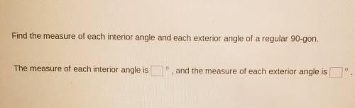 Find the measure of each interior angle plz show work