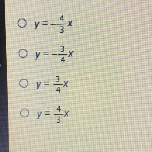 A direct variation function contains the points (-8, -6) and (12,9). Which equation represents the