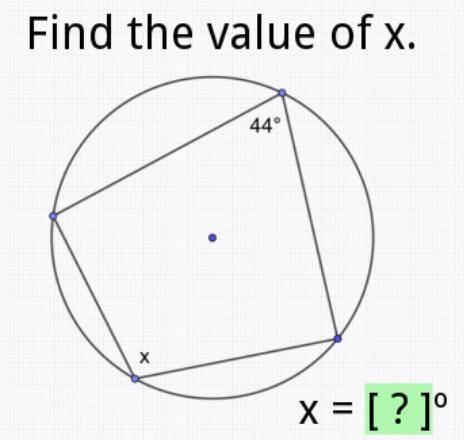 Inscribed Angles - Find the value of x - WILL GIVE BRAINLIEST!