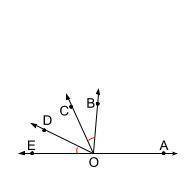 Find the value of x. m∠AOC=7x−2,m∠DOC=3x+5,m∠EOD=22