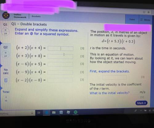 Maths work: brackets

double brackets 
-I’ve attached the picture from my online maths class.
It’s