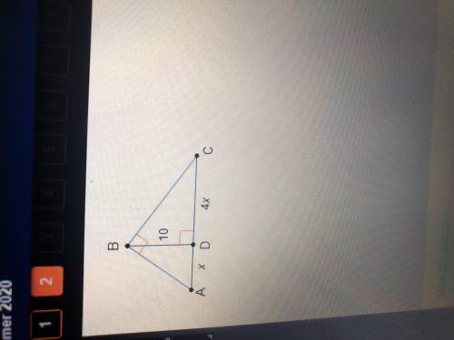 What is the value of x ? A. 2 units B. 3 units C. 5 units D. 8 units