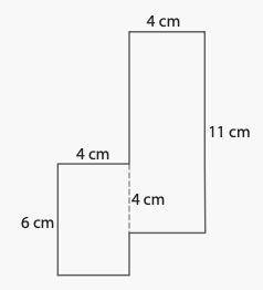 Find the area and perimeter of the composite shape..