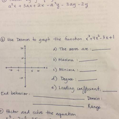 Question #6. Please explain.