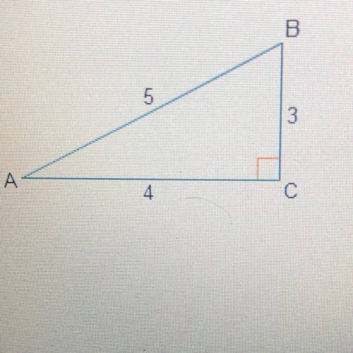 What is the length of the side opposite ZB?
3 units
4 units
5 units
6 units