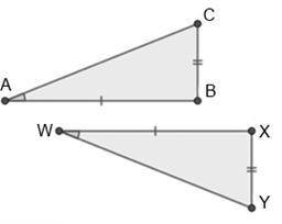 Which of the following pairs of triangles can be proven congruent by ASA?