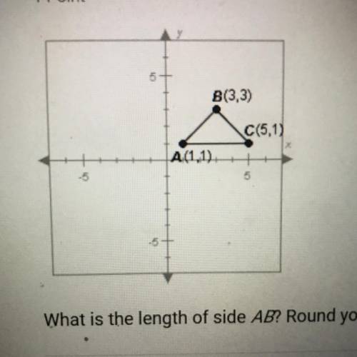 What is the length of side AB? Round your answer to the nearest tenth.