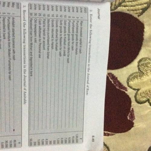 Answer of question2.
Chapter -journal accountancy