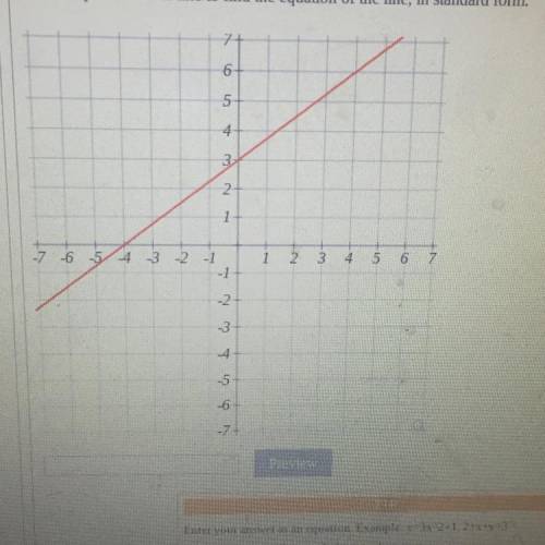 Help. Use two points on the line to find the equation of the line in,standard form