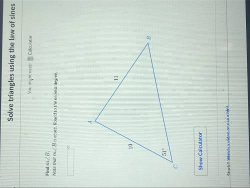 How do I find angle b or m