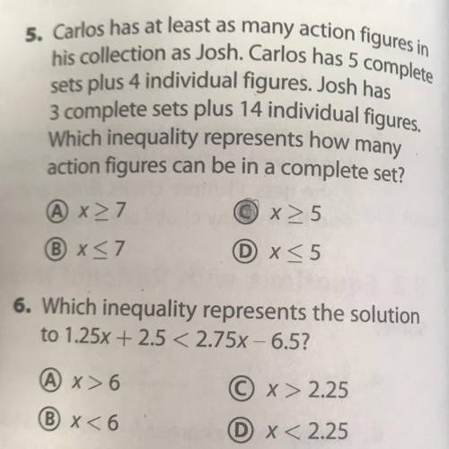 Can someone help me with 5?