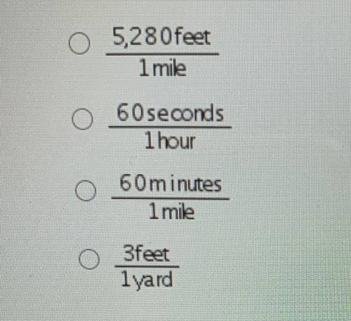 A softball pitcher pitches a ball at a speed of 74 miles per hour. What conversion factor can be us