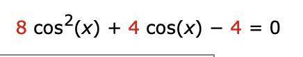 Solve the equation. And write all solutions in general form.