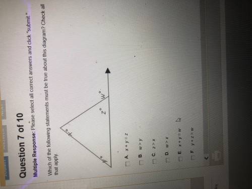 Which of the following statements must be true about this diagram?