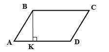 Given: ABCD ∥gram BK ⊥ AD , AB = 6, AK = 3 Find: m∠A, m∠B, m∠C, m∠D