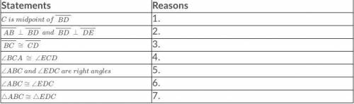 Hey, can anyone help me with this proof? Given: C is the midpoint of BD, AB is perpendicular BD, an