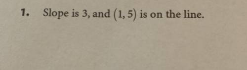 Write the equation of each line in slope-intercept form.
(If possible please show work)