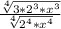 \frac{\sqrt[4]{3*2^3*x^3} }{\sqrt[4]{2^4*x^4} }