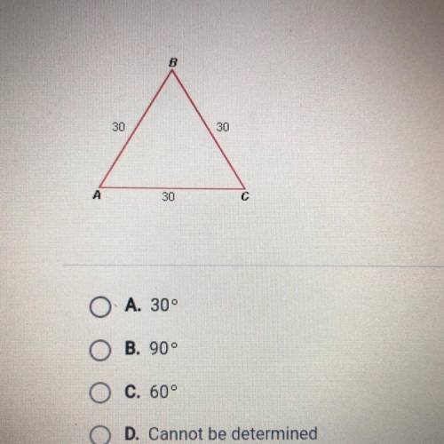 What is the measure of C?