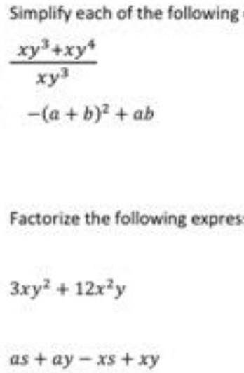 Simply and factorize without using a calculator