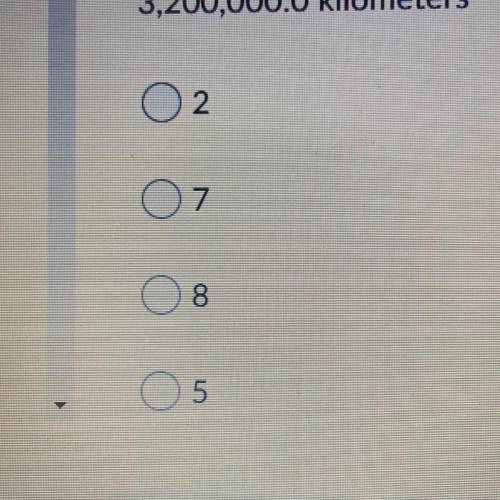 How many significant figures are in 3,200,000.0 kilometers