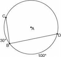 Determine the measure of ∠DBC. answers: 1) 130° 2) 115° 3) 230° 4) 65°