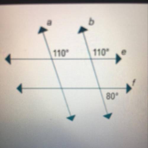 Which lines are parallel? Justify your answer.

A. Lines a and b are pa because their correspondin