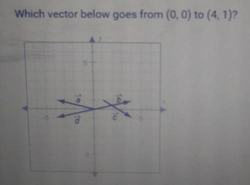 Which vector below goes from (0,0) to (4.1)?