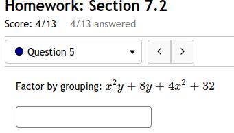 Factor by grouping. Step by step appreciated