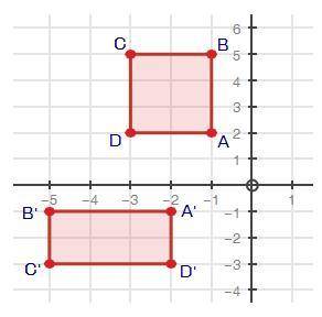 Kim performed a transformation on rectangle ABCD to create rectangle A'B'C'D', as shown in the figu