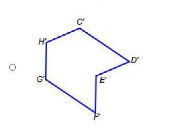 The shape below is transformed to another shape. Shape C D E F G H Which shape could be its image?