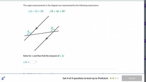 The angle measurements in the diagram are represented by the following expressions.