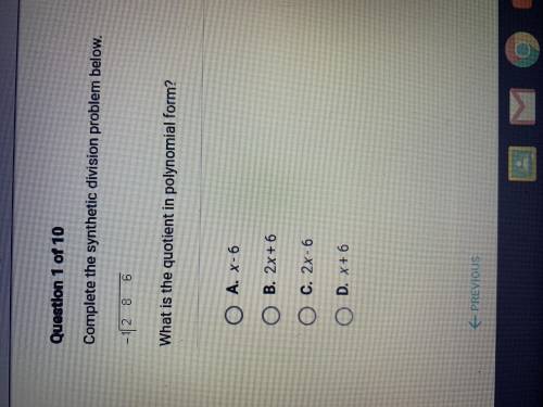 What is the quotient in polynomial form?