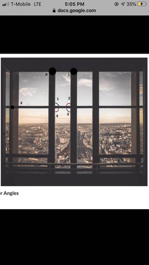 Prove that interior angles 1 and 3 are congruent when the lines are parallel with a transversal. PL