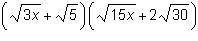 I need help answer quickly please this is timed! What is the product? Assume x greater-than-or-equa